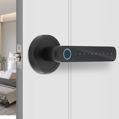 Tuya Smart Door bluetooth Lock Intelligent Anti-theft Door Lock Dynamic Password APP Fingerprint Key Unlock Home Lock