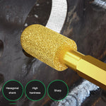 Heavy Duty Rotary Chisels Hexagonal Handle 6pcs Set Compatible with Electric Drills for Metal Stone Ceramic Woodworking Grinding Polishing Carving Precision Cutting Tools High Performance Tips