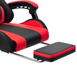 LinkMejor RGB Gaming Chair with Speakers Music Rhythm LED Lights Computer Chair with Massage Lumbar Surport 135°Recliner with Footrest Ergonomic Video Game Chairs for Adults