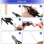 6/9 Inch Safety Wire Twisting Pliers with Spring Return Quick Twisting Pliers Wire Pliers Tool for Aircraft Auto Industry