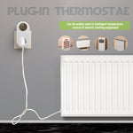 Smart WiFi Thermostat Temperature Controller Plug-in Electric Heater LCD Wireless High Frequency Temperature Controller