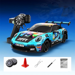 LinkMejor PO4302 RTR 1/43 2.4G 4WD Drift RC Car with Gyro Full Proportional Remote Control Mini Race LED Light High-Speed Motor On-Road Racing Vehicle Model Boys Gifts Toys