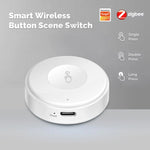 Tuya Zigbe Smart Wireless Button Scene Switch Wireless Remote Control for Smart Life Create 3 Scenes Perfect for Bedroom Kitchen