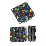 10 LED Lucky Wheel DIY Kit NE555 CD4017 Beginner Circuit Assembly Random Number Game Kit PCB Material Educational STEM Electronic