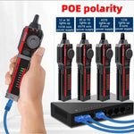 LinkMejor ET606 Network Cable Tester POE Test 3KM Digital Cable Tracing Cross Short Circuit Checking Crystal Port RJ45/RJ11 Tester