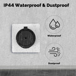 MOES Tuya WiFi Smart Plug 16A EU Socket Outdoor Waterproof Smart Outlet with Energy Monitor Voice Control with Alexa Google Home Smart Life APP