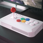 LinkMejor FROG Y5A Three Mode Arcade Fighter Stick for PC Android iOS Switch PS3 Linux with Blue Switch Mechanical Joystick Turbo Function Professional Fight Stick Arcade Game Controller