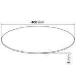Desk Top Tempered Glass Round 15.7"