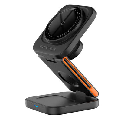 Bakeey 3-in-1 30W Foldable Wireless Charger Fast Magnetic Wireless Charging Stand for Smart Phones for iPhone 15 14 13 for Airpods for Apple Watch