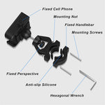 LinkMejor Phone Holder 4.7"-7.2" Adjustable Phone Clip Stand Shockproof Portable Bike Holder Phone Bracket for Bicycle Electric Scooter Motorcycle