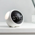 Alarm Clock with Cute Expression Voice-Activated Numpopularity Alarm Clocks Rechargeable LED Night Lights