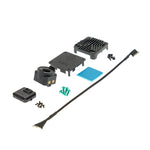 LinkMejor CNC Shell Kit for O4 Air Unit with Cooling Fan, 160mm Coaxial Cable & Thermal Paste FPV VTX Transmitter Case Set