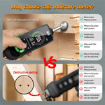 LinkMejor MT68 Digital Wood Moisture Meter Non-contact Timber Damp Detector LCD Screen Hygrometer Alarm Humidity Tester Pinless Detect