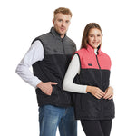 LinkMejor HV-21C 21 Zones Heating Vest Rechargeable Smart Thermal Warm Washable Jacket Heated Hooded Coat Outdoor Sportswear