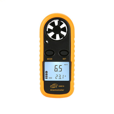 LinkMejor GM816 Digital Anemometer Wind Speed Mini Air Airflow Temperature with LCD Backlight Wind Speed Meter