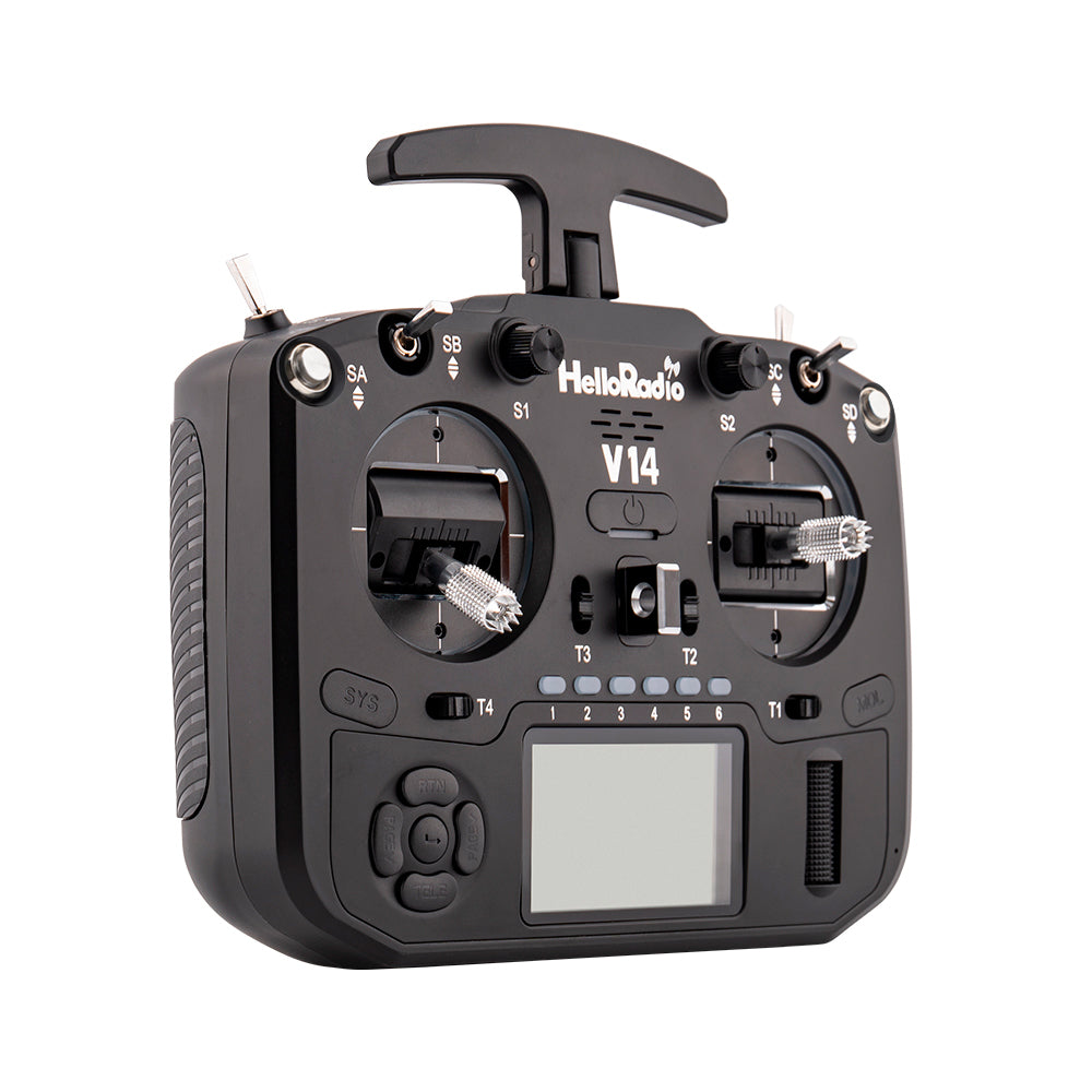 HelloradioSky V14 2.4GHz 14CH Built-in 1000mW ELRS/4IN1 Full Size Hall Gimbals Open Source EDGETX Radio Transmitter M2 LCD Screen for FPV Racing Drone