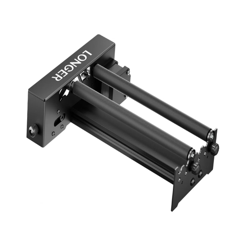 [EU/US Direct]LONGER Laser Rotary Roller, 6-200mm Engraving Diameter, 360 Degree Rotating, Engrave on Cylindrical Objects, Goblets, Pen, Pipes