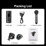 Astrolux BK7 Wireless Remote Smart Bicycle Headlight - 1600 Lumens with Digital Screen, Anti-glare, 5200mAh USB Rechargeable, Portable Power Bank for Road Mountain Bike