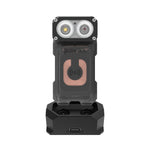 LinkMejor X3 Owl 700LM Mini LED Keychain Flashlight 180° Rotating Head Best EDC Flashlight Wireless Charging Base Ultra-light Weight Mini Torch Camping Tent Lamp
