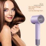 2000W Powerful Hair Dryer 5-Level Temperature Adjustment Dual Switches with Rotating Nozzle 220~240V Salon Hair Dryer for Home