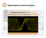 LinkMejor ADS804A ADS814A ADS824A Digital Oscilloscope 70MHz 4Channel 1.25GSa/s 12-bit Vertical Resolution High Res Waveform Capture 50M Memory Depth