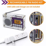LinkMejor Frequency Modulation and Amplitude Digital Clock Radio Receiver Unassembled DIY Electronics Kit