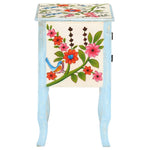 Solid Mango Wood Hand Painted Bedside Cabinet 15.7''x11.8''x19.7''
