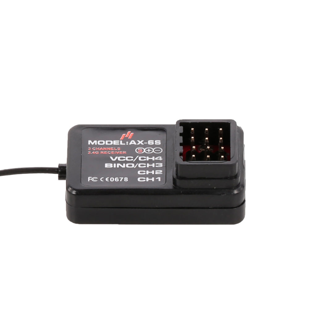 LinkMejor AX-6S 2.4GHz 4CH Wireless Digital RC Receiver for RC Car Boats Tanks