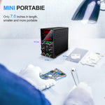 Upgraded KUAIQU SPS-S Programmable Power Supply OCP OVP Adjustable Power Supply 0-120V 0-10A 150W 300W 360W USB-C USB-A fast Charging Compact Multi Display Protection Lab DIY