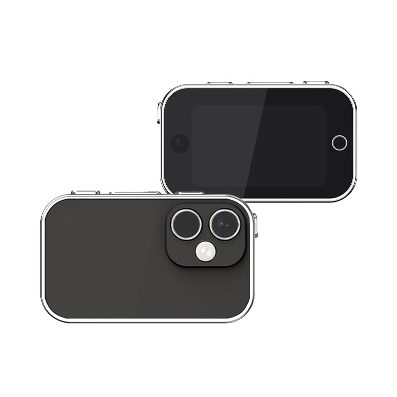 D03 Dual-Lens Mini Magnetic Camera 5MP 2K HD Video 16X Zoom 120° Wide Angle Auto Focus Beauty Filter Anti-Shake Portable Digital Camera with 1.47 Inch Display for Photo Video Vlog