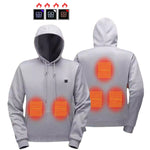 LinkMejor HS05G Smart Heated Sweatshirt 5 Heating Areas Quick Heating USB Rechargeable Washable Safety Fashion Oversize Jacket