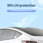 4pcs Car Top Split Sunshade Cover Heat Insulation Crystal Sunshade Cover Roof Sunshade Front Rear Sunroof Skylight for Tesla Model 3 Highland Y