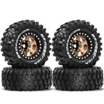 4PCS Redspider 1.9" Wheel Hub 95mm Tires for 1/10 1/12 LC80 MJX H12Y H12Y+ RC Climbing Car Vehicle Models Spare Parts