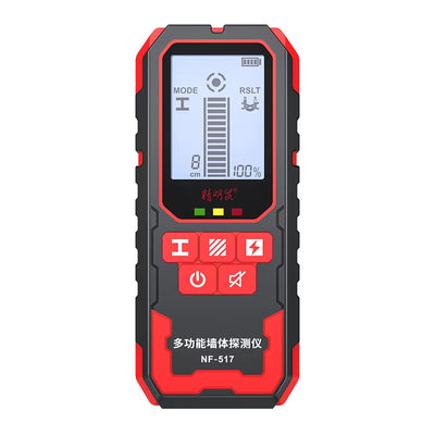 LinkMejor NF-517 Wall Detector Laser Rangefinder Digital Level Metal Wood AC Wire Scanner 2.4 Inch Screen Type-C Charging Portable Wall Sensor