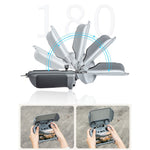 LinkMejor 2-in-1 RC 2 Screen Remote Controller Sun Shade Hood Sunshade Protection Cover Shell Case Joystick Protector for DJI MINI 4 PRO / AIR 3 Drone