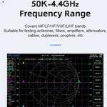SV4401A 50KHz-4400MHz Vector Network Analyzer 7 inch Touch Screen 100db Dynamic NanoVNA Vector Network Analyzer
