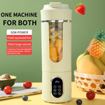 IPRee 530ml Wireless Portable Juicer 1300mAh Dual Battery 12 Blades 4 Speed Type-C Rechargeable Smoothie Blender Self Cleaning for Travel Home Office