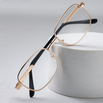 Clear HD Lenses Foldable Reading Glasses Anti-Blue Light Presbyopia Glasses Eye Protection Anti-fatigue Distance Glasses, Men's Women's Full-frame Alloy