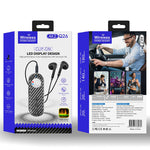 LinkMejor Q26 2-In-1 Wireless Lavalier Earphone Car bluetooth 5.4 Receiver Adapter Stereo Sound LED Digital Display Clips-on External Headphone