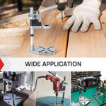 Multifunctional Electric Drill Stand Adjustable Height Clamp Base Frame Precision Drill Holder DIY Tool Press for Woodworking Metalworking Crafting