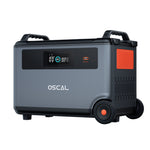 Blackview OSCAL PowerMax 6000 PM6000 Rugged Power Station with PM400 400W Foldable Solar Panel Set 3600Wh to 57600Wh LiFePO4 Battery Pack Power Station with 14 Outlets 5 LED Light Modes Morse Code Roller Power Backup for Emergency Communication Camping