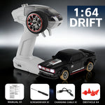 LinkMejor FQD61 FQD62 1/64 4WD Drift RC Car W/ Gyroscope Magnetic Charging Full Scale Remote Control Vehicle Model RTR