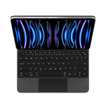 for iPad Air 11 M2 Multi-language Tablet Protective Keyboard Case with Touchpad Foldable Backlit Tablet Cover