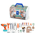 DIY Tool-Themed Assembly Toy Simulation Electric Drill Screw Removal Multi-Functional Education Tool Kit for Kids Birthday Christmas Gift