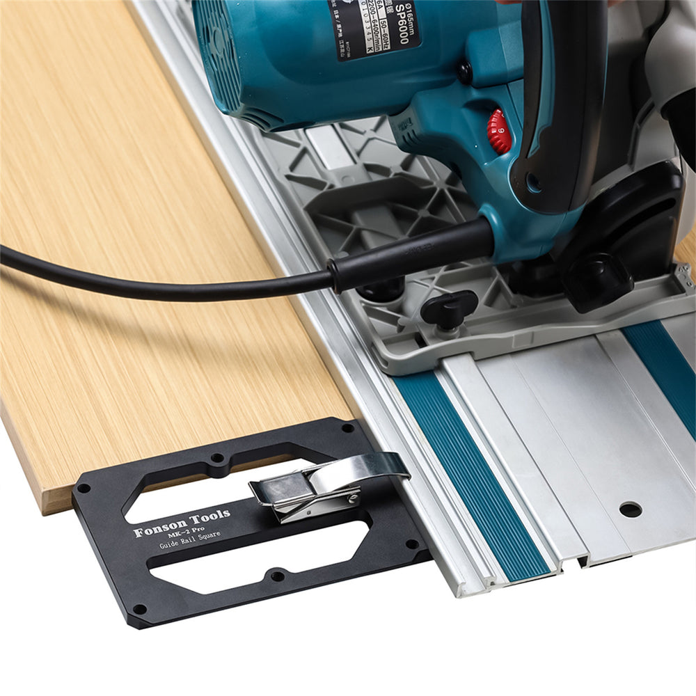 LinkMejor TOOLS Track Saw Square Right Angle Guide Circular Saw Guide Rail Angle Stop Compatible with Makita and Festool Guide Rail