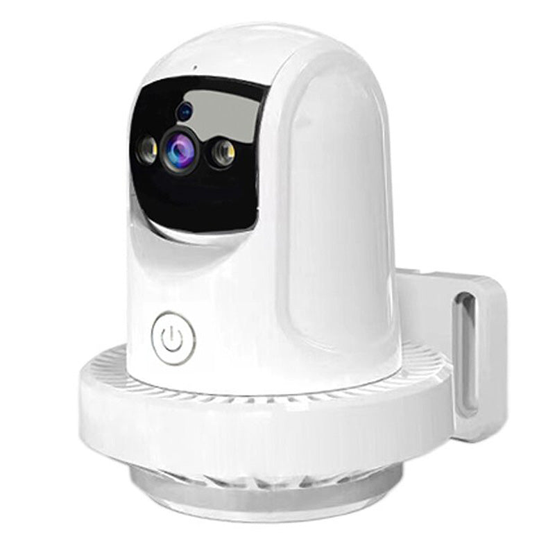 2 in 1 Smoke Detector Security Camera 1080P PTZ Wireless Dual Band WiFi Indoor Surveillance Cam Night Vision Two-Way Audio AI Motion Tracking Auto Alarm Smart Home Surveillance Camera