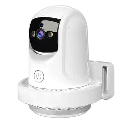 2 in 1 Smoke Detector Security Camera 1080P PTZ Wireless Dual Band WiFi Indoor Surveillance Cam Night Vision Two-Way Audio AI Motion Tracking Auto Alarm Smart Home Surveillance Camera