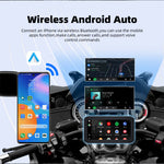 6.25inch Wireless CarPlay Moto Android Auto Portable Digital Dashboard GPS Motorcycle Navigation Display GPS Remote Control TPMS