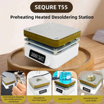 LinkMejor T55 Preheating Rework Station, Constant Temp Adjustable Electronic Hot Plate For PCB SMD Heating Led Lamp Desoldering