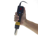 Yarboly Small Heat Gun with Adjustable Temperature Intelligent Shut-off Microcomputer Digital Display Large Airflow Ideal for IC Chip Removal Welding and Mobile Phone Maintenance